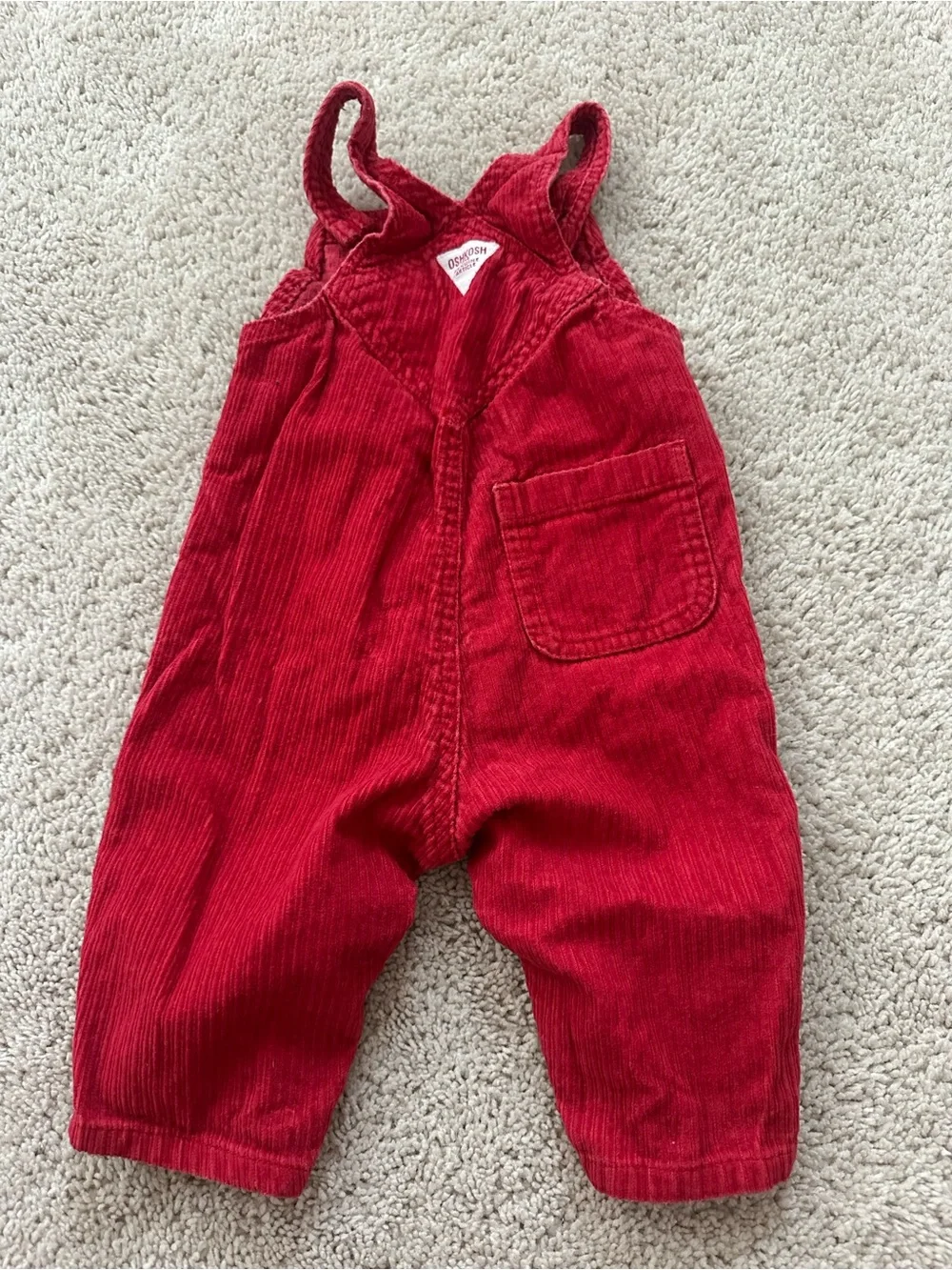 OshKosh B'gosh Red Corduroy Overalls